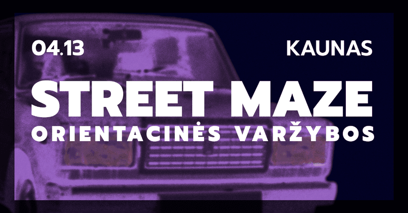 Street Maze #2 auto-orientacinis žaidimas || KAUNAS image