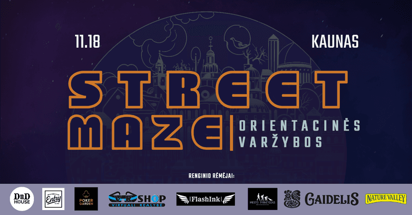 Street Maze #1 auto-orientacinis žaidimas || KAUNAS image