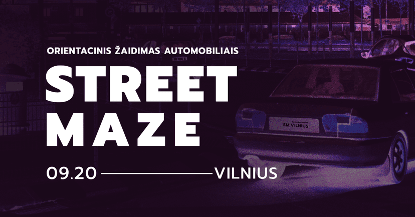 Street Maze #3 auto-orientacinis žaidimas || VILNIUS image