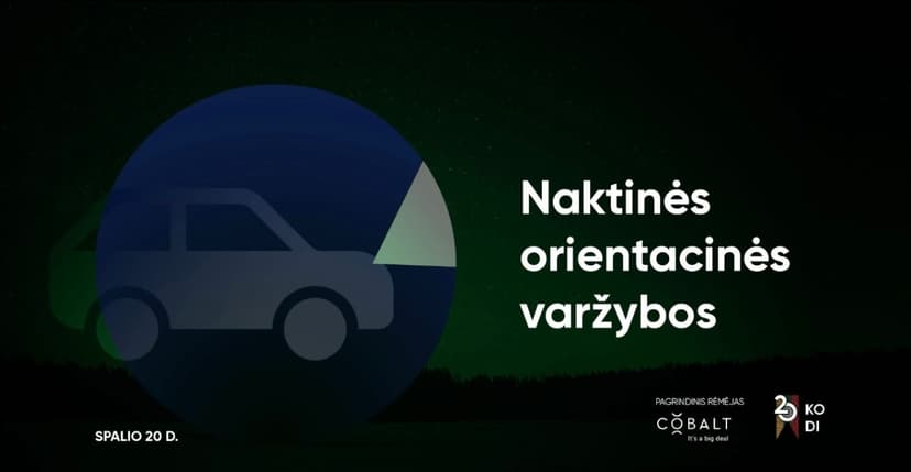 KoDi 2025 - Naktinės orientacinės automobilių varžybos image