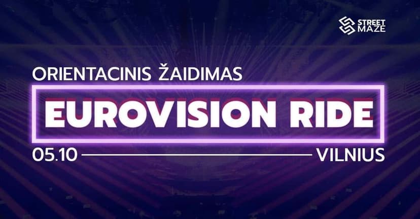 EUROVISION RIDE 2024 || Orientacinis žaidimas Vilniuje image