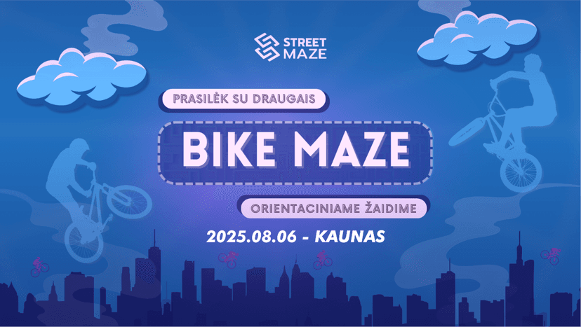 Bike Maze #2 velo-orientacinis žaidimas || KAUNAS image