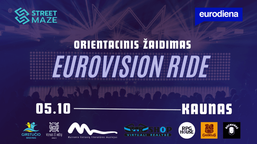 EUROVISION RIDE 2025 || Orientacinis žaidimas Kaune image